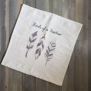 Birds of a Feather Throw Pillow Cover